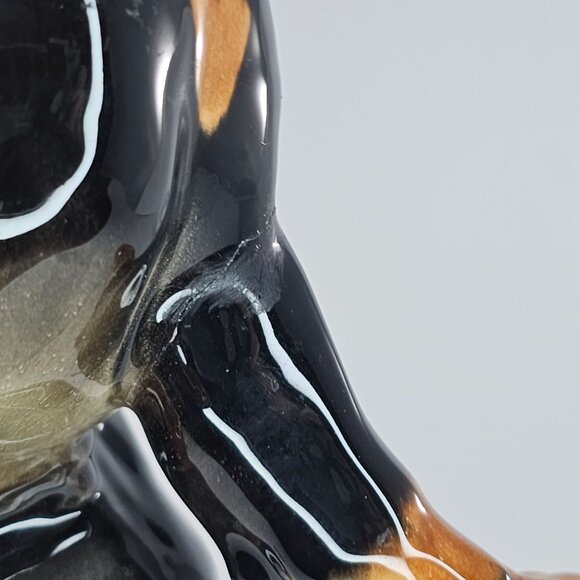 Goebel Doberman Puppy Figurine Dog Black Brown Porcelain *Repaired* - Picture 9 of 11